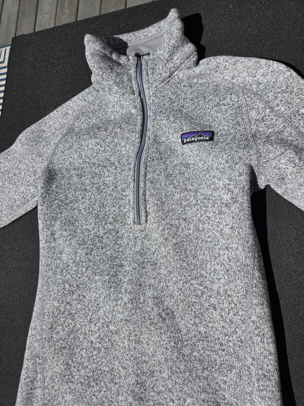 Patagonia Heather Gray Quarter-Zip Women's Fleece Pullover